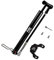 FDX Mini Floor Bike Pump Super Fast Tyre Inflation, Secure Presta and Schrader Valve Connection. 160 PSI High Pressure Bicycle Pump (Black)