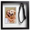 Pearhead Pet Collar Andenken-Bilderrahmen, Gedenkschattenbox, Wandmontage, Trauer-Fotorahmen für Hunde und Katzen, Gedenkgeschenk für Haustierverlust, 11,4 x 16,5 cm Fotoeinsatz, Schwarz