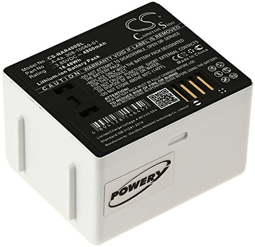 Akku für Heim-Überwachungskamera Netgear VMA5400-10000S, VMS5140, 3,85V, Li-Ion