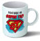 Planetacase - Taza Super Tio Personalizada - Regalo Original para Tios - Taza Desayuno Café 330 mL - Apta Microondas y Lavavajillas - Cerámica, Taza Tio