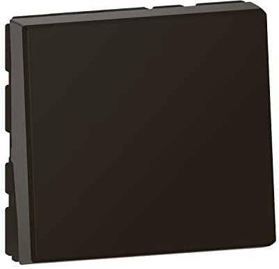 Legrand - Interrupteur ou va-et-vient témoin avec voyant Mosaic Easy-Led 10A 2 modules - noir mat
