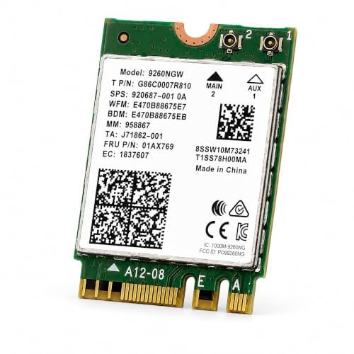 HighZer0 Electronics AC 9260 802.11ac M.2 Bluetooth 5.1 Legacy Network Card | WiFi 5 up to 1.73Gbps, MU-MIMO | Compatible with Intel, AMD, Linux & Windows 10/11 | 9260NGW WiFi Adapter