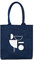 ESPRIT Shopper in Denim-Optik mit Print