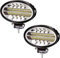 2PCS Phare de Travail LED Tracteur Ovale,144W Projecteur LEDs Voiture 12V 24V IP67 Etanche Feux de Travail 5.5 Projecteur LED Voitures pour Camion Tracteur SUV Bateau