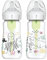 Dr Brown's Anti-Colic Options+ Wide-Neck Baby Bottle, 9oz/270ml, 2-Pack - Ocean Design