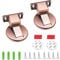 GEFIRE 2 Stück Türstopper Magnetisch Türstopper aus Metall, Boden Metall Magnetische Türschnalle Unsichtbarer Türstopper Bodenmontage Magnet Türstopper Kommt mit Klebeband und Schrauben (Rote Bronze)
