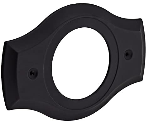 Renovation Shower Cover Plate for 2-Handle or 3-Handle to 1-Handle Shower Updates, Matte Black
