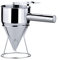 Entonnoir à Pâtisserie, 1 Pc Entonnoir à Piston en Acier Inoxydable Entonnoir de Cuisine Distributeur de Pâte, Outils de Cuisson pour Desserts à Gâteaux Crêpes, 1200ml