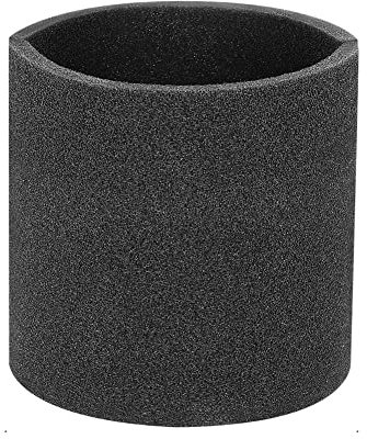 Jomewory 1 Stück Schaumstoffhülle, PU-Schwamm Schaumstofffilter Nassfilter, Wasserwaschbarer Wiederverwendbarer Schaumfilter für Shop-Vac Staubsauger, Schwarz Durchmesser 15cm, Höhe 16cm