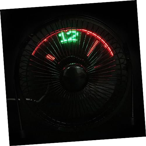 Mikikit Usb-lüfteruhr Mit Temperatur Fans Von Reiseuhren Umluftgebläse Usb Elektrischer Lüfter Usb-lüfter Mit Echter Digitaler Uhrzeitanzeige Lüfter Der Umluft Led Reisen