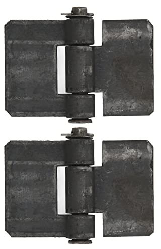 2 Piezas Bisagra A Tope Para Puerta,Bisagras Para Soldar Puertas, Bisagras A Tope Con Rodamiento De Puerta De Acero Duradero, Bisagras A Tope Con Rodamiento De Puerta De 106 X 75 X 5 Mm Para Remolque