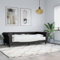 ZEYUAN Tagesbett mit Matratze Schwarz 90x200 cm Kunstleder, Schlafsofa, Daybed, Bettsofa, Sofa Bed, Sofabett, Schlafcouch, Jugendbett, Bettgestell, Bettcouch
