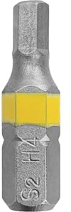 Sechskant-Schraubendreher-Bits 4,0 mm (2 Stück) S2 Chrom-Vanadium-Stahl Sechskant-Bits, Schraubendreher,