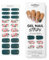 MOYOU LONDON Semi Cured Gel Nail Strips - 20 Pcs. Nail Wraps for Salon-Quality Manicure - Works with Any UV Lamp - Easy to Apply, Trim, & Remove Gel Stickers