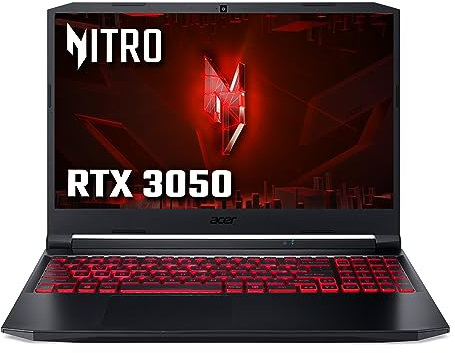 acer Nitro 5 AN515-57 15.6-inch Gaming Laptop - (Intel Core i5-11400H, 16 GB RAM, 512 GB SSD, NVIDIA GeForce RTX 3050 4G, 1920 x 1080 144Hz Display, Windows 11, Black) (Renewed)