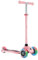 Globber Primo Lights – Tretroller mit 3 Rädern für Kinder von 3 bis 7 Jahren, Pastellrosa