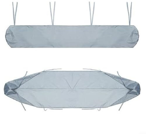 Oniissy Patio Awning Cover Protection Canopy, 210D Oxford Waterproof Replacement Awning Cover Sun Protection Dustproof Awning Storage Bag with String for Outdoor Garden Patio(silver 2.5m)
