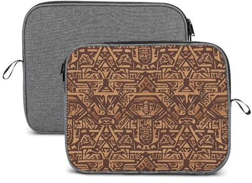Laptop Sleeve 14inch Laptop Case Shockproof Sawn Wood Style Laptop Bag Carrying Case Protective Computer Case