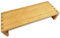 OSCO Bamboo Monitor Stand | Shelf | Computer Screen Riser | Printer Stand | Laptop Plinth | Full Size Keyboard Storage | Fully Assembled | H10 x W50 x D19.5 cm