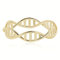 Meissa DNA-Doppelhelix-Ring für Damen Chemie Wissenschaft Molekül Biologie Schmuckgeschenke 925 Sterling Silber Handgefertigte Einzigartige Ringe, Gold, Größe 56