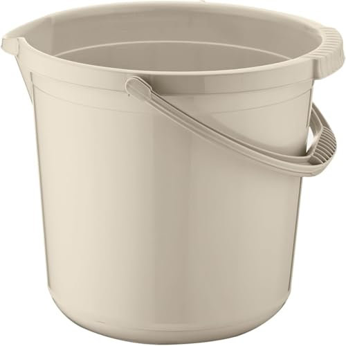 Best House Plastic Water Bucket 14 LTR with Handle - Multipurpose Storage for Home, Bathroom, Garden & Workshop (Random Colour)