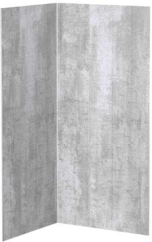 AUPROTEC Aluverbundplatte 3mm Beton Soft 2100 x 1000 mm Wandverkleidung Aluminium Duschrückwand fugenlos und pflegeleicht