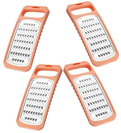 HOMOCONO 4stücke Multifunktionale Doppelgesicht Reibe Für Gemüse Robuste Edelstahl-kartoffel Und Karottenreibe Ergonomisches Design Für Schnelles Und Sicheres Schneiden Für Küche
