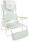 Flamingueo Chaise de Plage, Trou Rembourré Tête et Bras, Inclinable 5 Positions, Repose-Pieds et Accoudoirs Confort, Poignées Sac à Dos Facile Transport, 83,2 x 66,7 x 97 cm