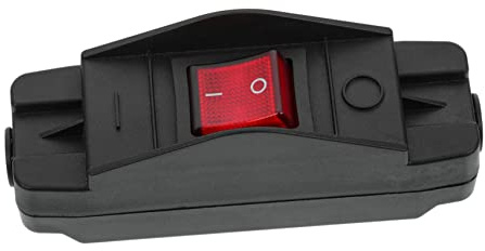 STOBOK Wasserdichter Inline Schnurschalter Robuster off Wippschalter Mit Flame-retardant Gehäuse Geeignet Für Weihnachtsbaumbeleuchtung Lampen Und Kleine Geräte Praktisch Und Sicher