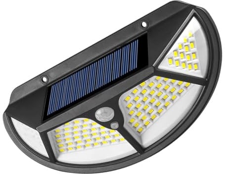 Lurrose Led Solar Wandleuchte Außen Bewegungsmelderleuchte Solarbetrieben Gartenleuchte Für Terrasse Garage Wege Haustür Zaun Einfahrt Veranda
