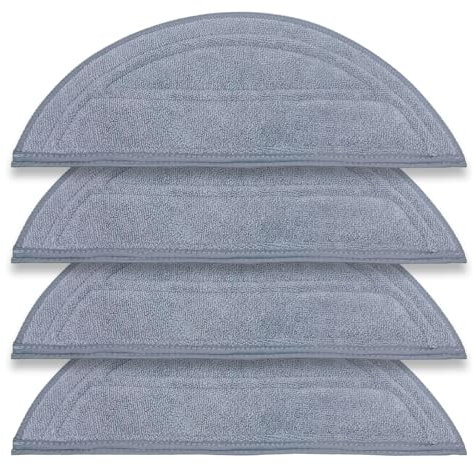 4Pack Washable Cloth Mop Pads for Roborock Saros 10/G30 Robot Vacuum, Replacement Parts Washing Mopping Pad Replacement Mop Pads for Efficient Home Cleaning