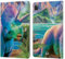 Head Case Designs sous Licence Officielle P.D. Moreno Tricératops Dinosaure Étui Portefeuille en Cuir Compatible avec Apple iPad Pro 11 2020/2021 / 2022