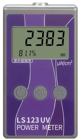 ZKLGS Lichtdurchlässigkeit Messgerät, Tragbares UV-Messrät 123. Messen Sie die Leistungsintensität der ultravioletten Strahlung, die Strahlungsdichte und die Ablehnungsrate