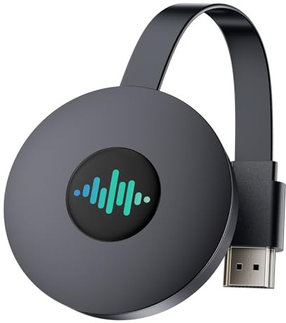 5G Adattatore HDMI Wireless, 4K Dongle WiFi Miracast/AirPlay/DLNA, Compatibile con iPhone/Android/PC/Mac per Smart TV/Proiettore/Monitor (marrone scuro)