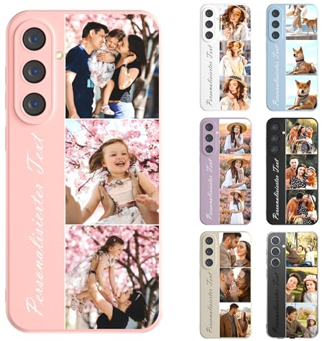 CHABDA Personalisierte Handyhülle mit Bild Foto Text für Samsung Galaxy A56 5G Selbst gestalten für individuelle TPU Hülle mit Eigenem Foto Bild Text Selbst Gestalten Custom Case Mehrfarbig