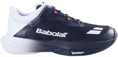 Babolat Chaussures de tennis SFX4 All Court pour homme, Noir/bleu illusion, 46.5 EU