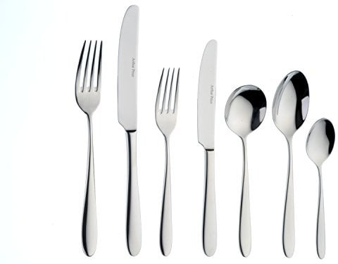 Arthur Price Every Day 44-Piece Willow 6-Person Box Set, Stainless Steel, Silver, 51 x 31.5 x 6.5 cm