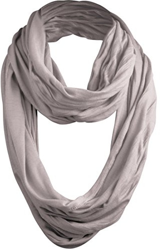 MSTRDS 10054-Wrinkle Loop Scarf Schal, lightgrey, one Size