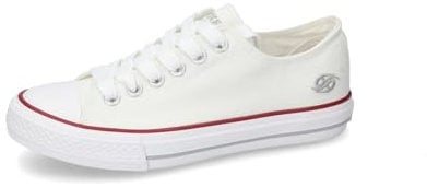 Dockers by Gerli Damen Low-Top Sneaker, Frauen Halbschuhe,schnürschuhe,schnürer,Business,Freizeit,straßenschuhe,Weiss,42 EU