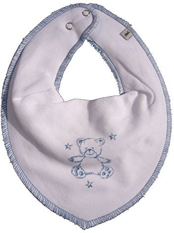 Pippi Baby Jungen (0-24 Monate) Schal Gr. One Size (Weiß mit Bärchen)