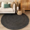 FRAAI | Home & Living Wollteppich Rund - Wise Anthrazit 614 - Wolle - Flachgewebe - Einfarbig - Skandinavisch - Wohnzimmer, Esszimmer, Schlafzimmer - Carpet
