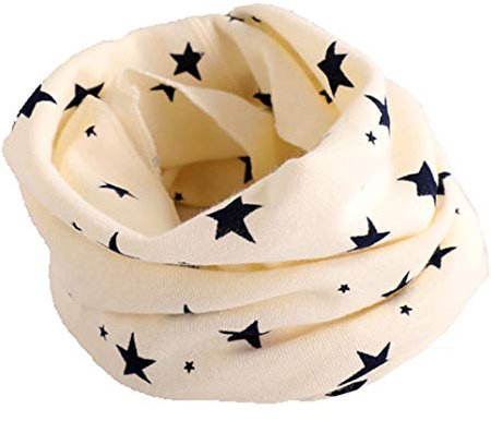 Wamvp Baby Loop Schal Kragen Herbst warm Halstücher Baumwollschal O-Ring Nackenwärmer Bandana Rundschal Kinderschal