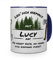 printplanet Tasse - Leg Dich Nicht mit Lucy an - Namenstasse, Kaffeebecher, Mug, Becher, Kaffeetasse - Farbe Blau