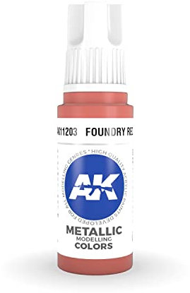 AK Interactive 3rd Gen Acrylic Foundry Red Metallic 17ml