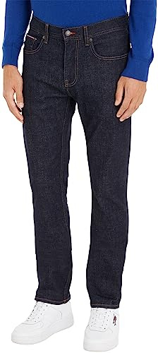 Tommy Hilfiger Hombre Pantalón Vaquero Core Straight Denton Stretch, Azul (Ohio Rinse), 28W / 30L