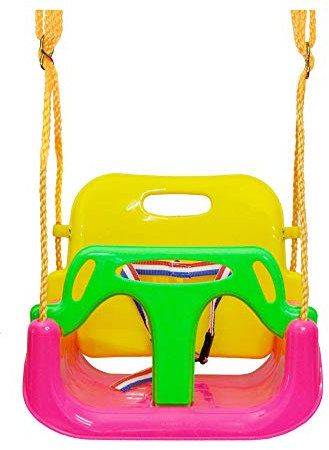 AIPINQI 3 in 1 Swing Seat, Outdoor Swing for Kids Safe Toddlers Swing Seat Tree Swing for Playground Indoor Outdoor Playing Swings for Children, Pink