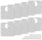 Placa de Reparación de Bisagras 10 Piezas Placas de Soportes de Reparación con 60 Tornillos Fijación Kit de Reparación De Bisagras para Madera Muebles Estantes Gabinete Armario 90 * 90mm