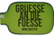 Hugo Frosch Wärmflasche mit Namen - personalisiert - Motiv Gruesse an die Fuesse - viele Farben & Motive – Wärmflasche - grün - Größe 19,5 x 31,5 cm - persönliches Geschenk mit Wunsch-Motiv und Wunsc