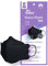 Schwarze AirQueen Nano-Faserfilter-Gesichtsmaske, für Erwachsene, einzeln verpackt, hergestellt in Korea, 10 Stück