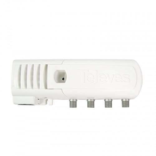 Amplificatore per abitazioni F 3 uscite 2+TV VHF/UHF TELEVES 545901